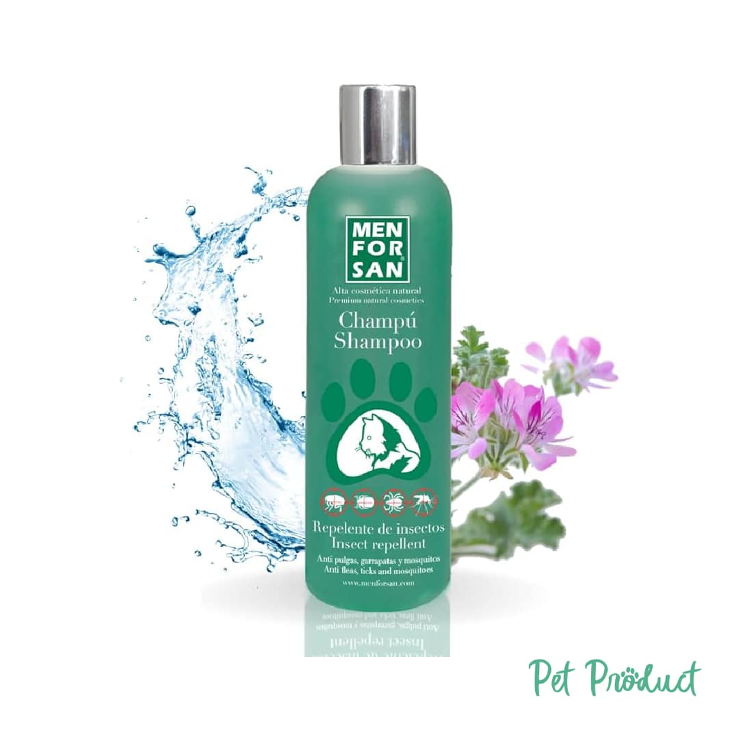 Men For San Shampooing Répulsif Contre Les Insectes Pour Chat 300ml