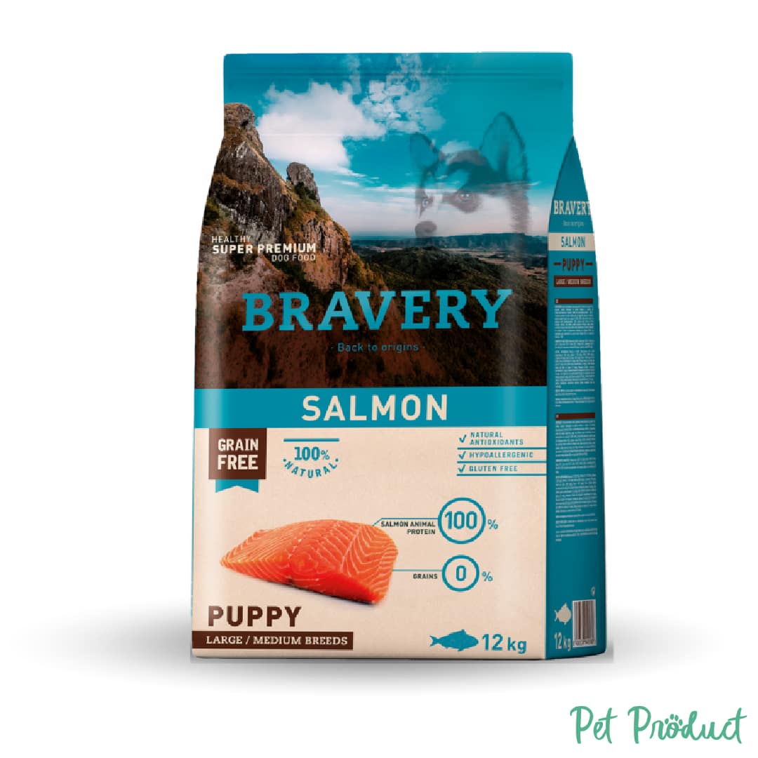 Bravery Dog Puppy Salmon Medium-Large Breed Grain Free