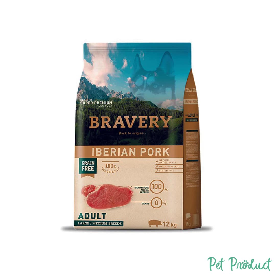 Bravery Dog Adult Pork Iberique Medium-Large Breed Grain Free