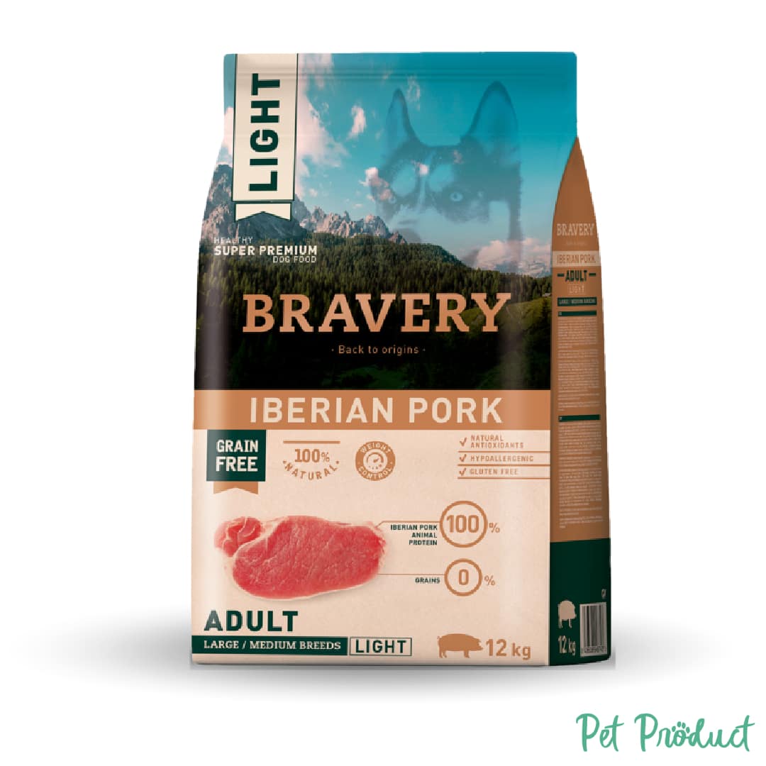 Bravery Dog Adult Pork Iberique Medium-Large Breed Light Grain Free