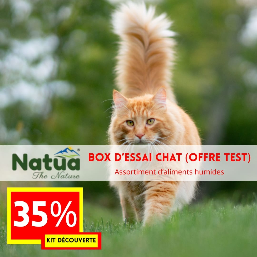 OFFRE DECOUVERTE 2025 Kit de produits chat -35% (offre test NATUA)