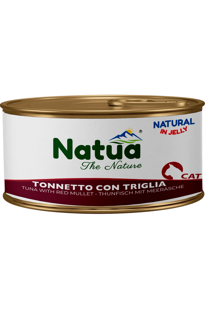 0012 Natua Natural in jelly cat (Thon au Rouget 85g) Cat Jelly Cans Tuna with Red Mullet