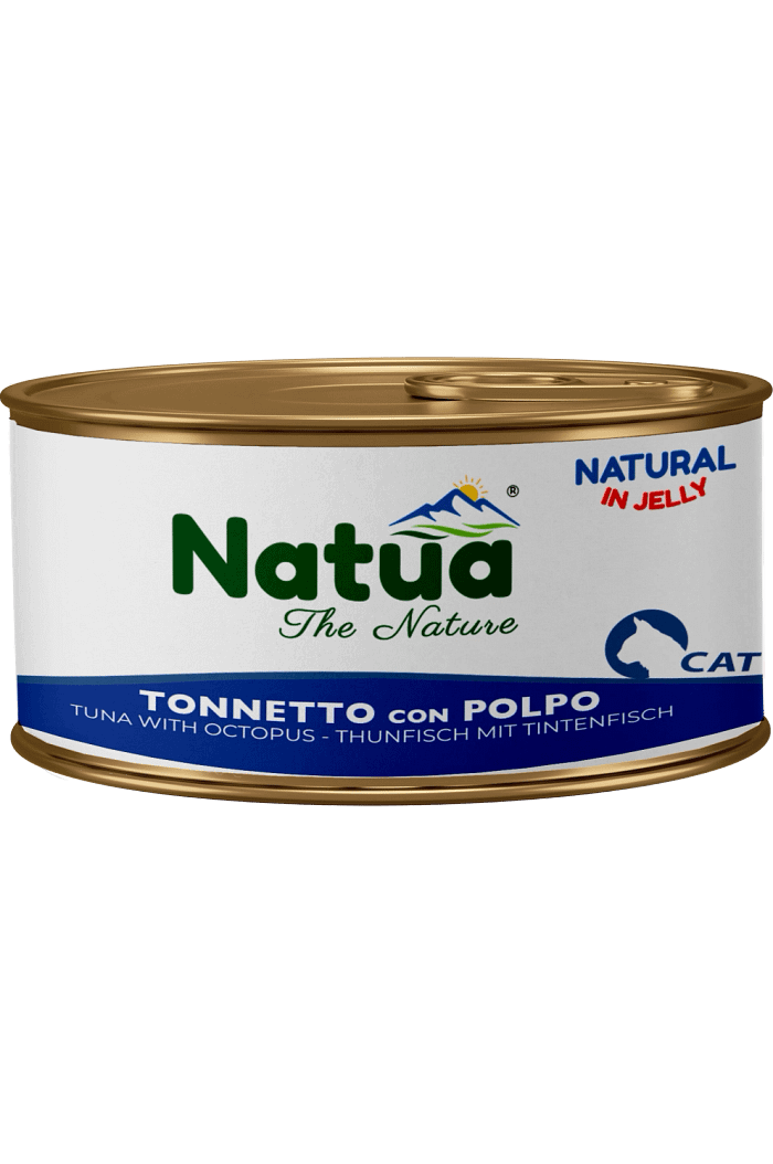 0507 Natua Natural in jelly cat (Thon et Poulpe 150g) Cat Jelly Cans Tuna with Octopus