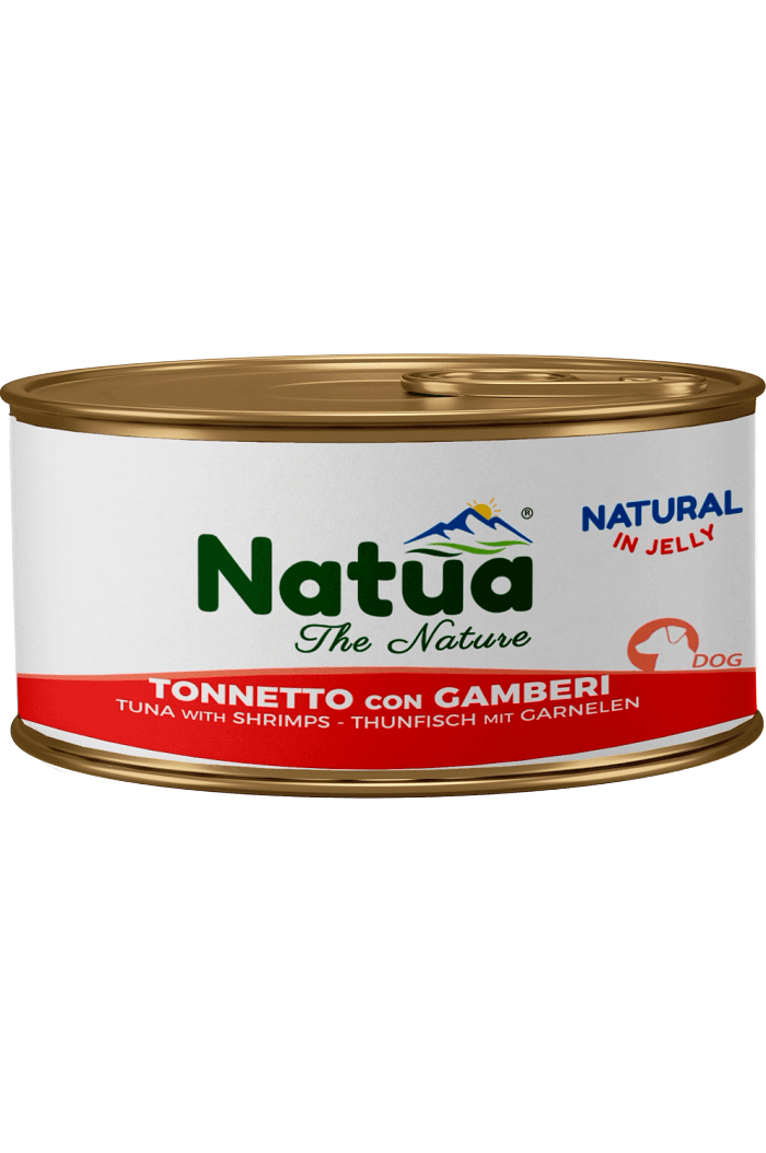 0531 Natua Natural in jelly dog (Thon aux Crevettes 85g) Dog Jelly Cans Tuna with Shrimps