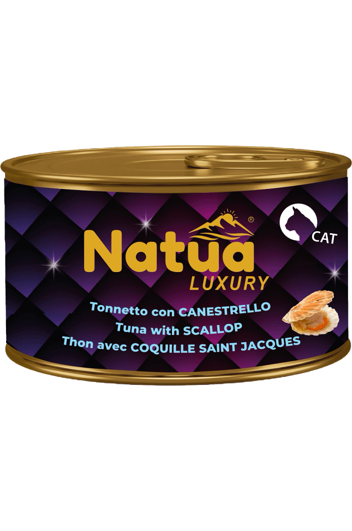 0702 Natua Luxury in jelly cat (Thon et Pétoncles 85g) Cat Jelly Cans Tuna With Scalopp