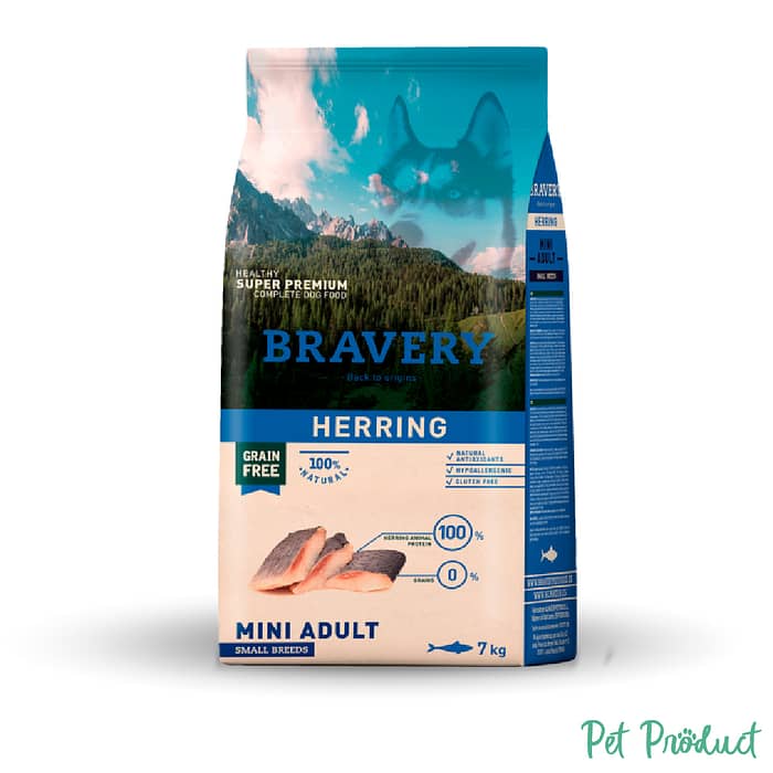 Bravery Dog Adult Herring Small Breed Grain Free 2kg (DATA 12/25) -50%