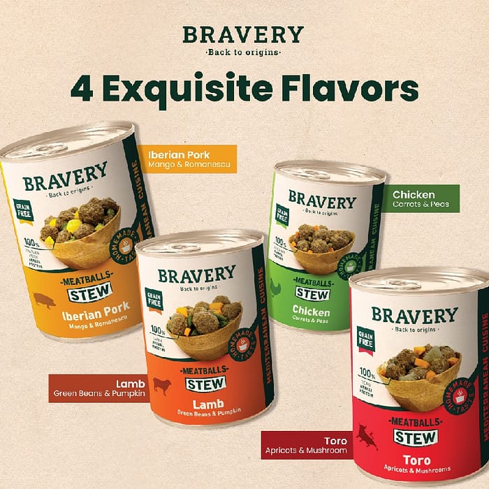 Bravery Dog Wet MeatBalls Boulettes de viande Agneau, Haricots Verts & Citrouille – Image 4