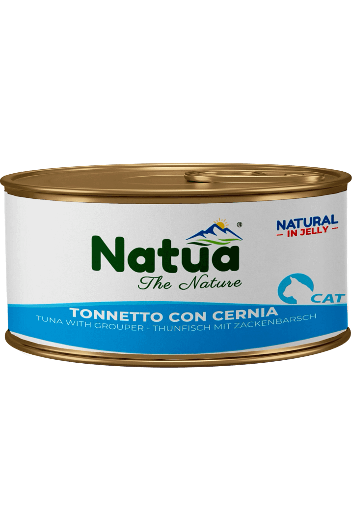 0008 Natua Natural in jelly cat Thon avec Mérou 85g) Cat Jelly Cans Tuna with Grouper