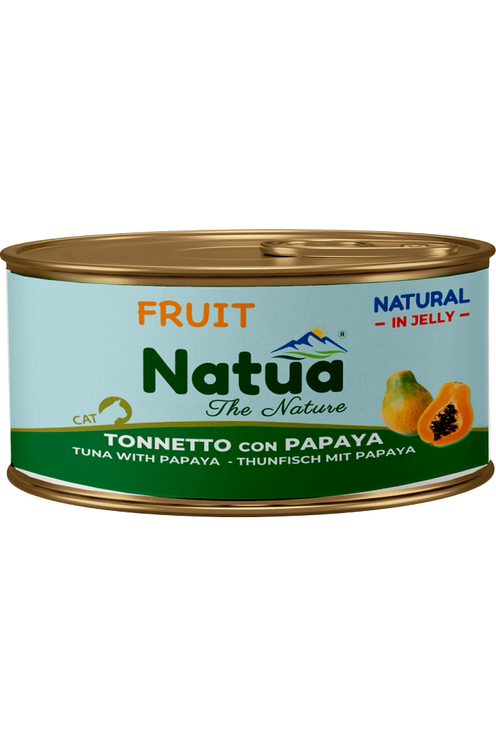 0200 Natua Natural in jelly cat (Thon à la Papaye 85g) Cat Jelly Cans Tuna with Papaya