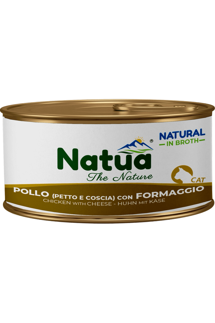 0453 Natua Natural in Broth cat (Poulet et Fromage 85g (Poitrine et Cuisse)) Cat Broth Cans chicken with Cheese (breast thigh)