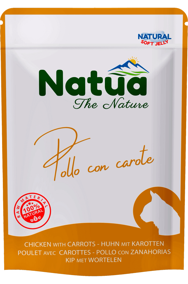 0629 Natua Natural in jelly cat (Poulet avec Carottes 70g) Cat Jelly Pouch Chicken with Carrots