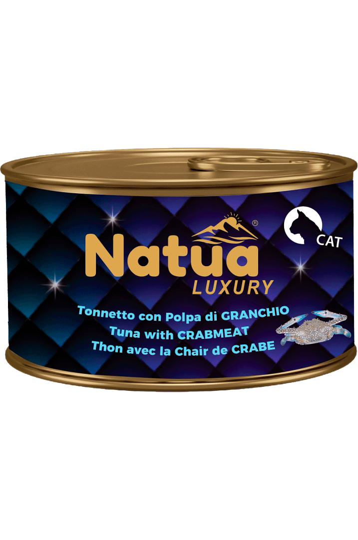 0701 Natua Luxury in jelly cat (24x85g Thon avec Chair de Crabe 85g) Cat Jelly Cans Tuna With Crabmeat