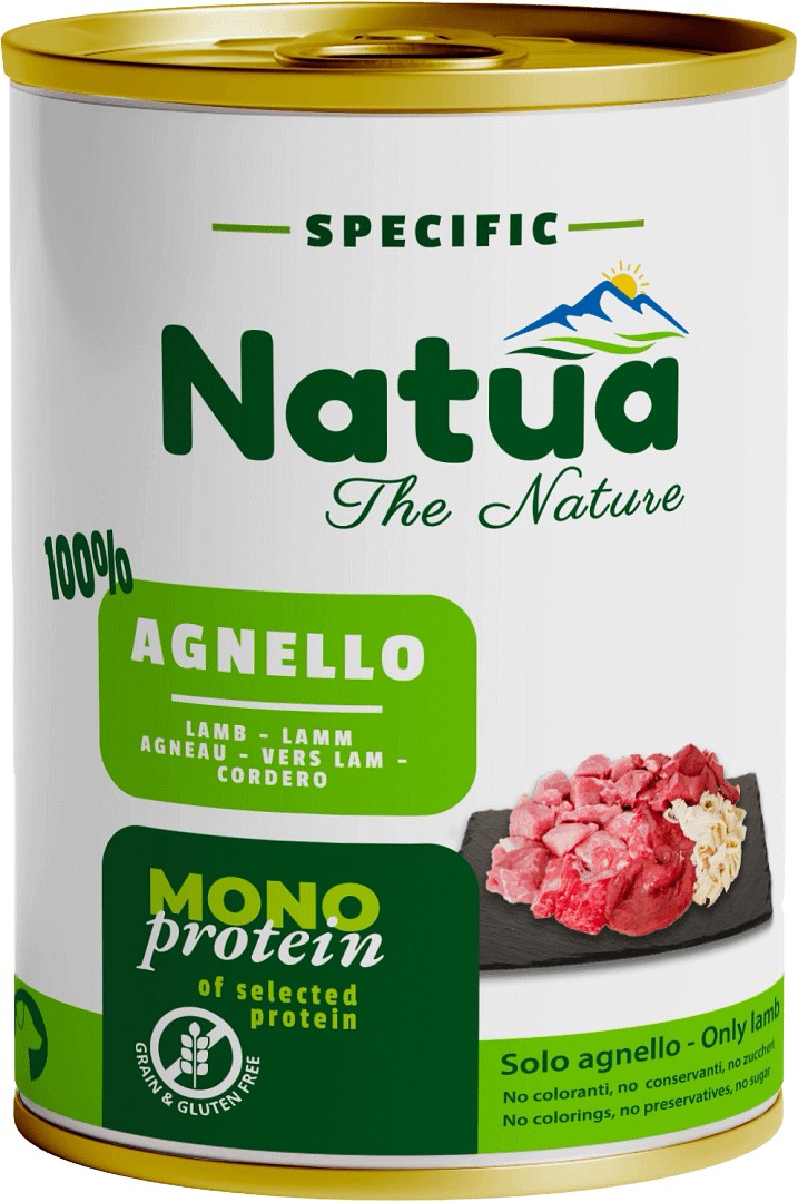 2000 Natua Specific dog (6x400g Agneau) Dog Cans Lamb