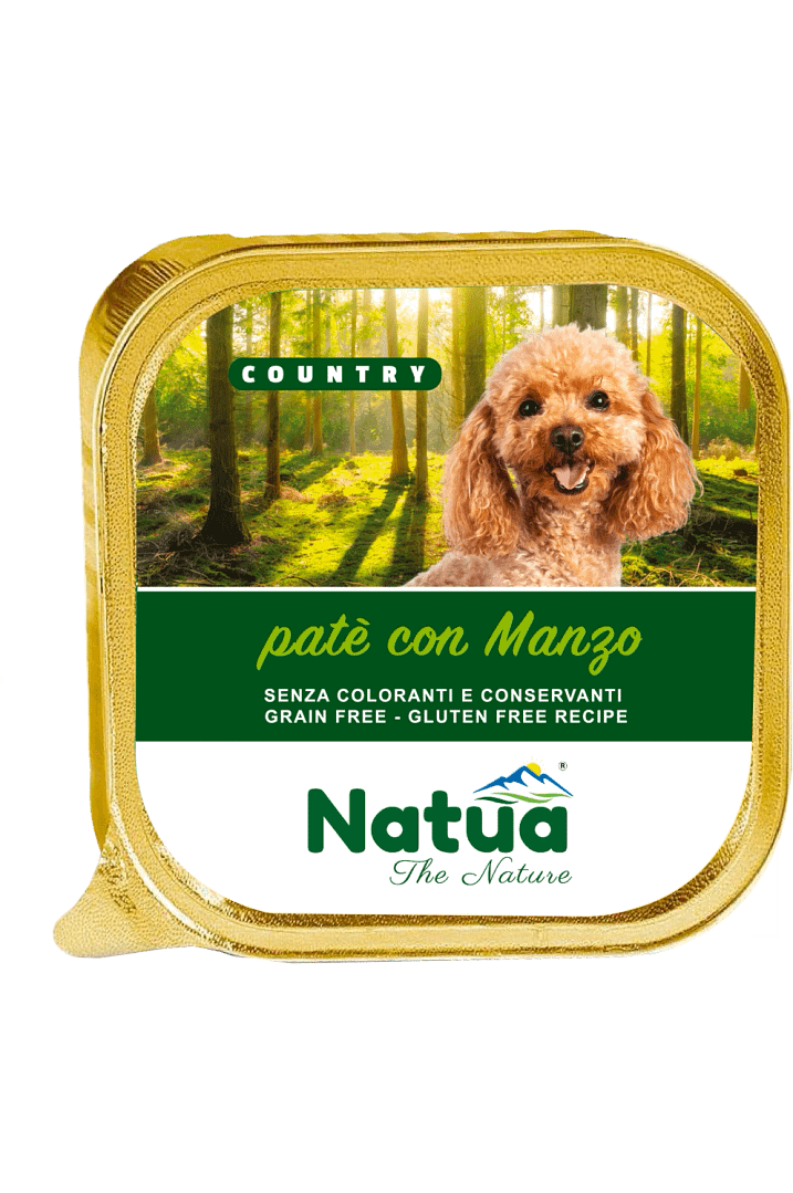 5200 Natua Country dog (Boeuf et Veau 100g) Dog Alu Tray Beef and Veal