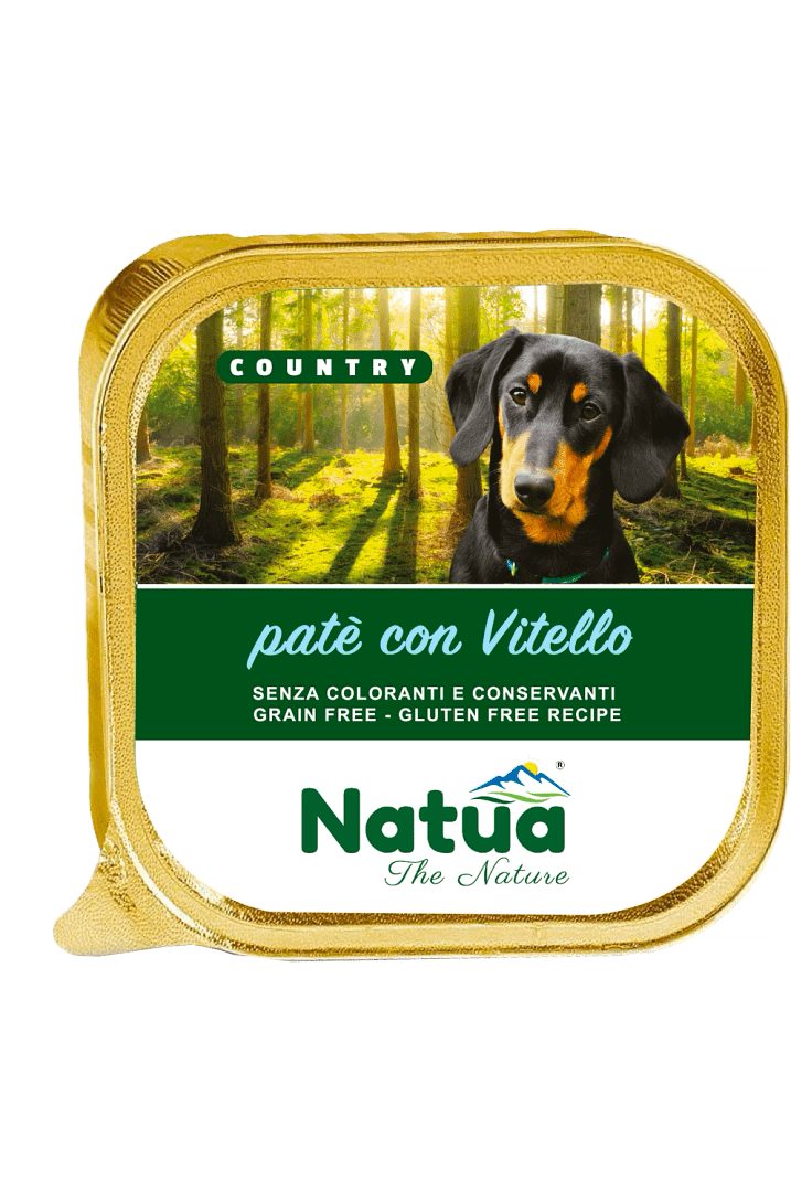 5202 Natua Country dog (Veau 100g) Dog Alu Tray Veal
