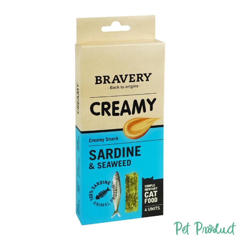 Bravery Cat Wet Food Creamy Sardine & Algues 56gr